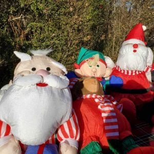 Late '70's to 90's Vintage International Silver Company "Puffa Lump" Christmas Plush