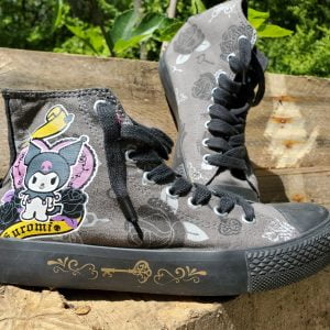 Kuromi Sanrio Hi-Top Sneakers – Kids size 5  -  Very Good Condition
