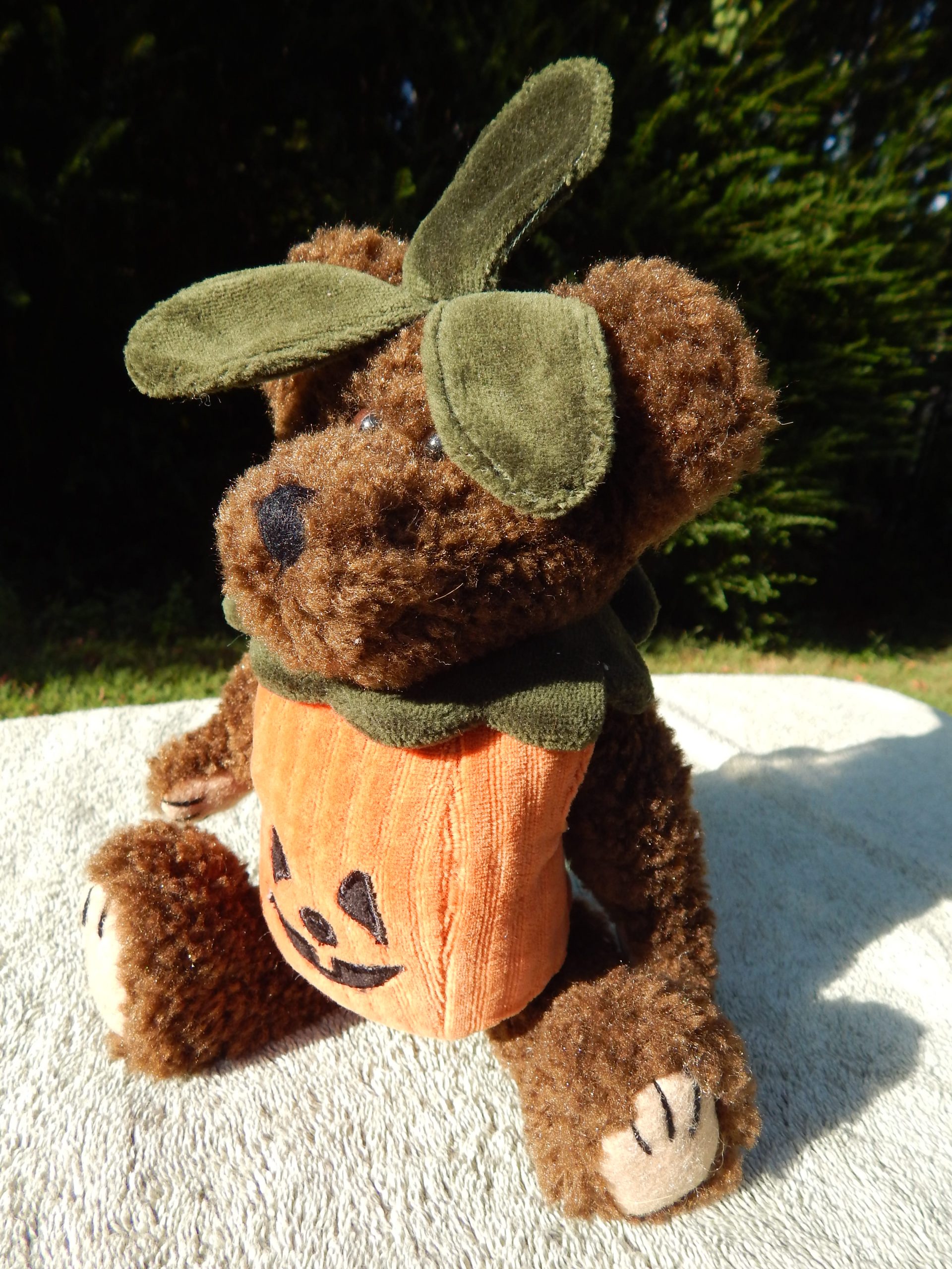 Vintage The Boyds Collection Halloween Pumpkin Jack-O-Lantern Plush Bear - Image 8