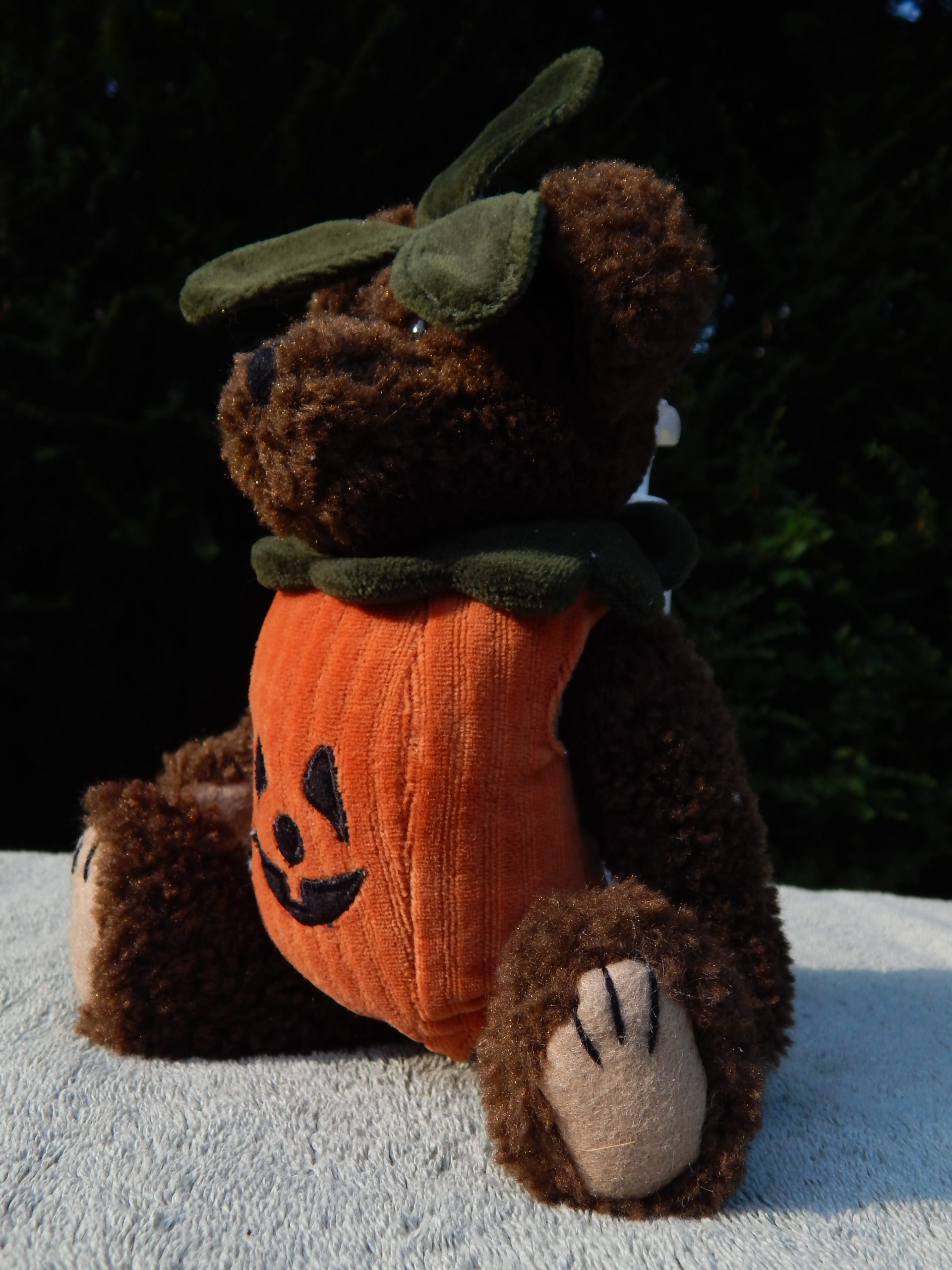 Vintage The Boyds Collection Halloween Pumpkin Jack-O-Lantern Plush Bear - Image 2
