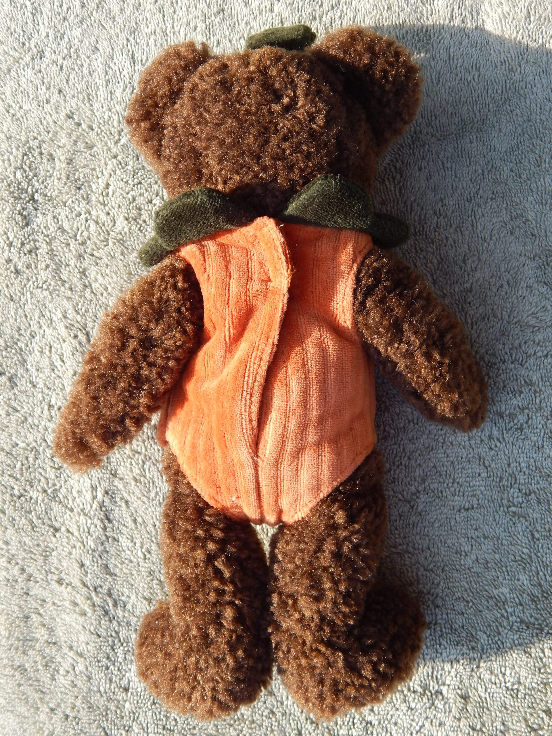 Vintage The Boyds Collection Halloween Pumpkin Jack-O-Lantern Plush Bear - Image 5