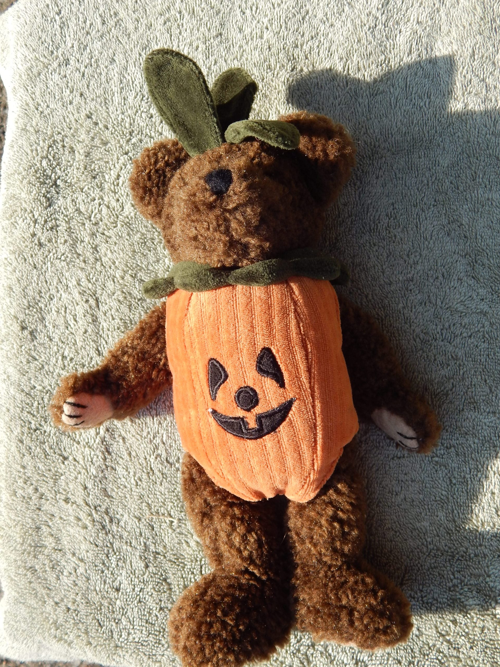 Vintage The Boyds Collection Halloween Pumpkin Jack-O-Lantern Plush Bear - Image 6