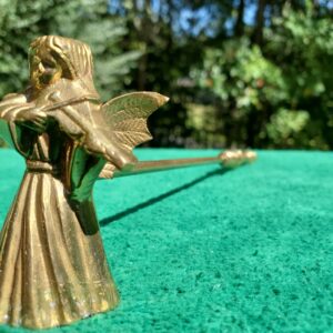 Vintage Solid Brass Angel Candle Snuffer