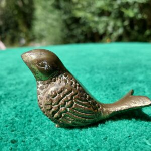 Vintage Small Brass Bird
