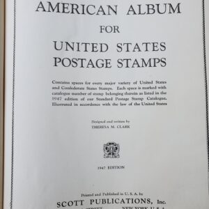 1947 American Album for United States Postage Stamps