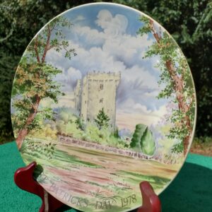 1978 1st Edition Castle Blarney Stone Crown Staffordshire St. Patrick's Day Plate