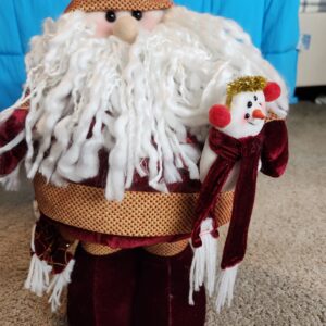 New with Tag 15” Self-Standing Hand Made Christmas Santa - Traditional