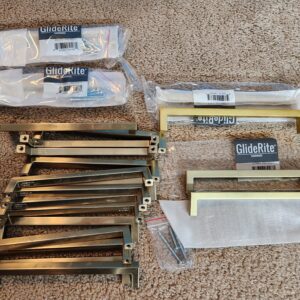 New Modern Satin Gold Finish Bar Drawer / Cabinet Pulls