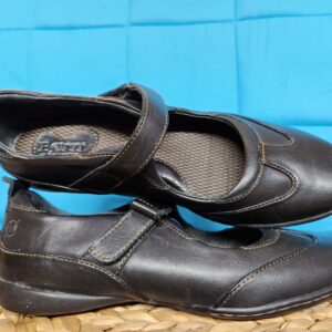 Born "Hilarie" Velcro Strap Baby Jane Style Shoes