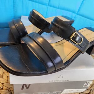 Liz Claiborne Stacked Heel Sandal