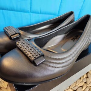 Umberto Raffini Pewter Flats Shoes