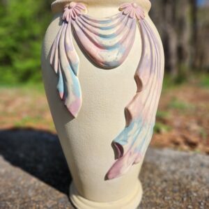 AUTHENTIC Lee Reynolds Hand-Painted Hand-Cast Large Ceramic Vase