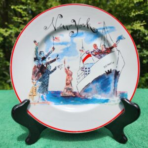 Vintage Made-In-Italy Rosanna Bon Voyage from New York -  Dessert Plate 7.75"