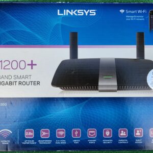 Linksys EA6350 AC1200+ Dual-Band Wi-Fi Gigabit 4 Port Router w/CD Smart