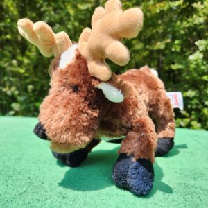 Ganz Webkinz Moose Reindeer 9" Plush Reindeer Brown Antlers Stuffed Animal Toy