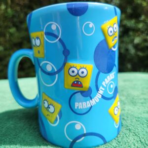 2006 Large Sponge Bob Square Pants Paramount Parks Exclusive Coffee Mug