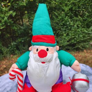 Vintage Christmas Santa Nylon Plush 20” Puffalump