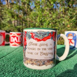 Vintage 1990 Charles Dickens Quote Mug - Christmas, Coffee, Tea, Hot Chocolate, Cocoa