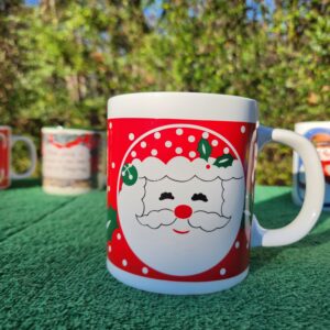 Vintage Taiwanese Santa Mug - Christmas, Coffee, Tea, Hot Chocolate, Cocoa