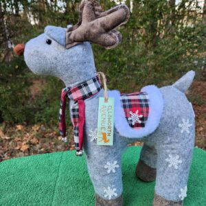 Ellsworth Avenue Felt Self-Standing Reindeer – 16"