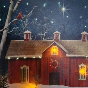 Illuminating Country Winter Christmas Wall / Buffet / Mantel Decor