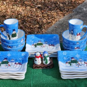 St Nicholas Square, Button Tree Button Up set of Christmas Dinnerware