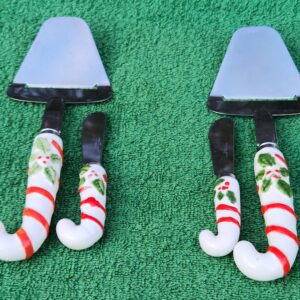 2 Sets Vintage Japanese Christmas Charcuterie Cheese Slicer & Cheese Plane