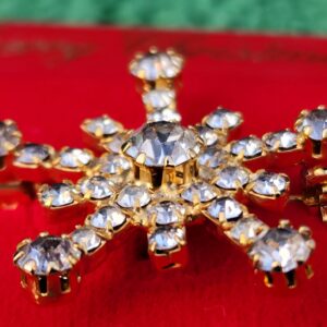 Snowflake Costume Jewelry Christmas Pin