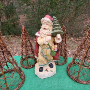 Natural Twig and Vine Nesting Topiary Decorative Christmas Trees