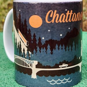 Retro Style Chattanooga, Tennessee Coffee Mug – Unused