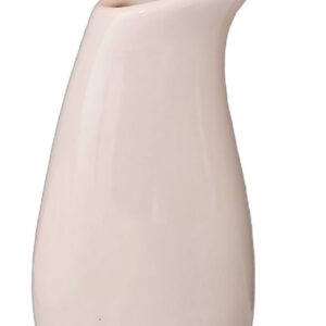 Anamorphic Vase Lavender Curved Slanted Opening Tulip Vase Asymmetrical