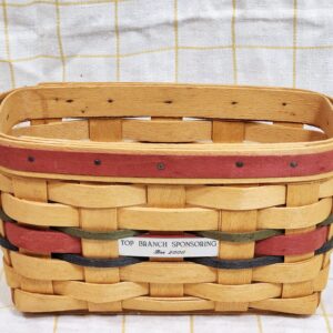 Vintage Longaberger 2000 Award Basket Collectible Woven Home Decor Accent