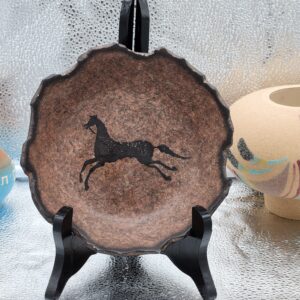 Vintage Southwest Salsa Style Studio Artist Signed Horse Bowl