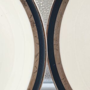 Set of 2 Gorham Black Contessa Bread & Butter Plates