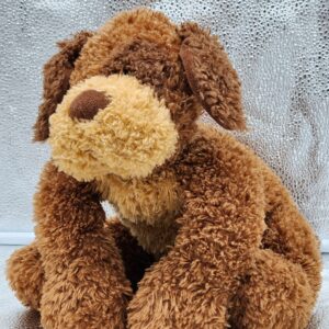 Gund Little Snoogy Brown Designer Dog Puppy Soft Floppy Weighted