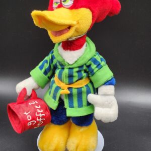 Rare Woody Woodpecker Plush Toy 10” "Got Coffee" - Limited Edition
