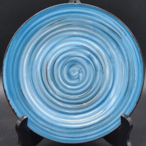 Alco Blue Swirl Glazed 8.25" Salad/Desert Plate