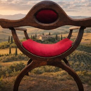 Italian Renaissance Revival Savonarola Chair