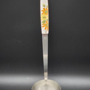 Vintage 1970s Ecko Stainless Steel Daisy Print Ladle