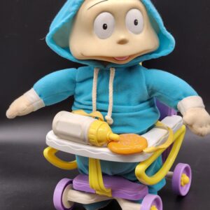 Vintage 2000 Nickelodeon Rugrats Bounce & Babble Dil Pickles Toy Talks Jumps Works