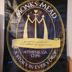 Monk's Mead Athens Georgia - Heavy Vinyl Advertisement Banner