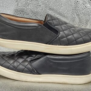 Women's A New Day Reese Memory Foam Insole Sneakers Shoes Black Quilted - Size 9