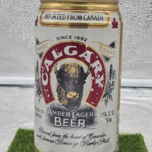 Vintage Canadian Calgary Breweries Amber Lager 25oz Empty Beer Can Aluminum