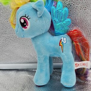 Ty My Little Pony Sparkle Rainbow Dash Blue Pegasus Plush 2015 7”