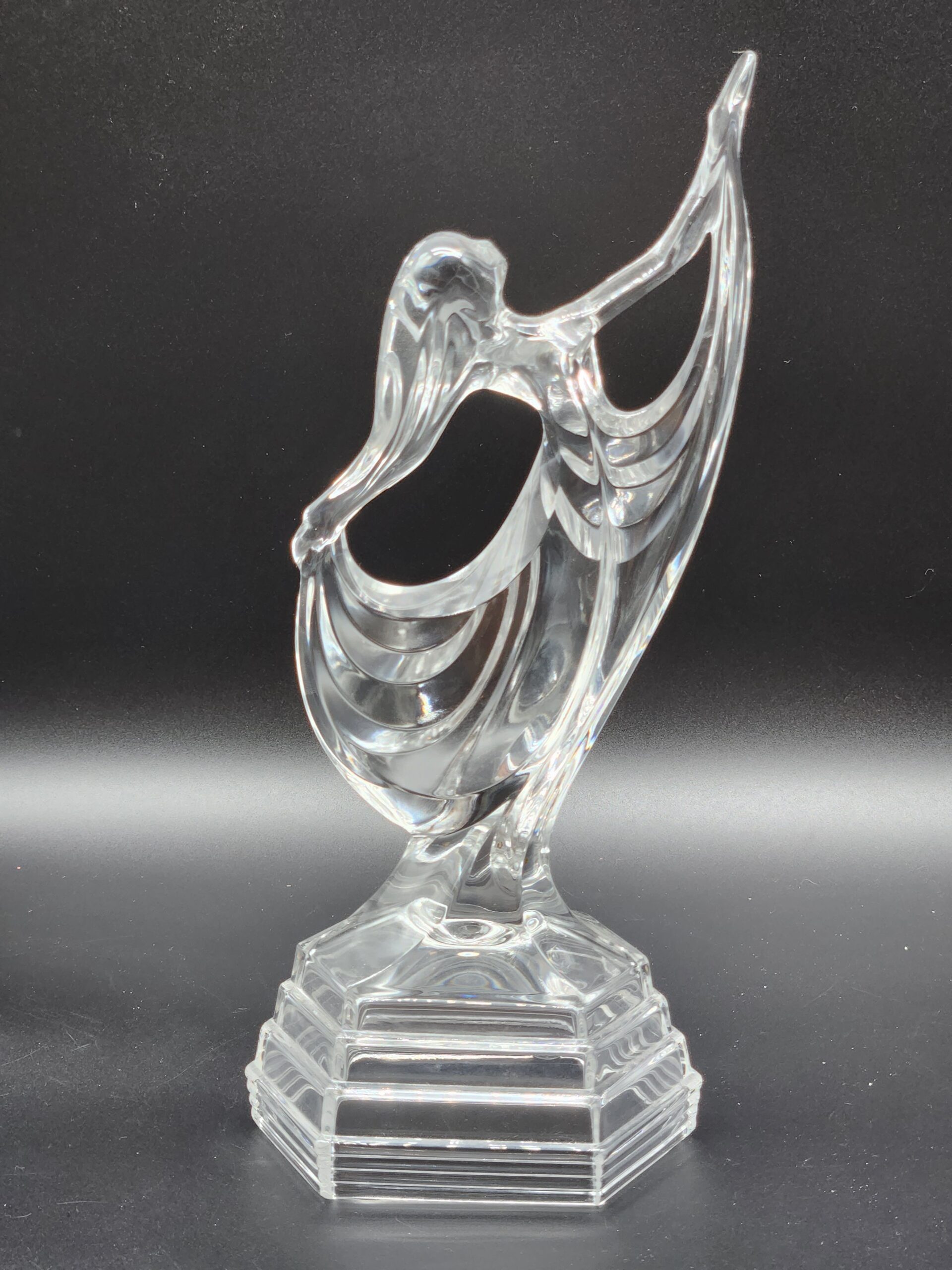 Vintage Italian RCR Royal Crystal Rock Art Deco Clear Lead Crystal Ballerina Dancer Sculpture - Image 4