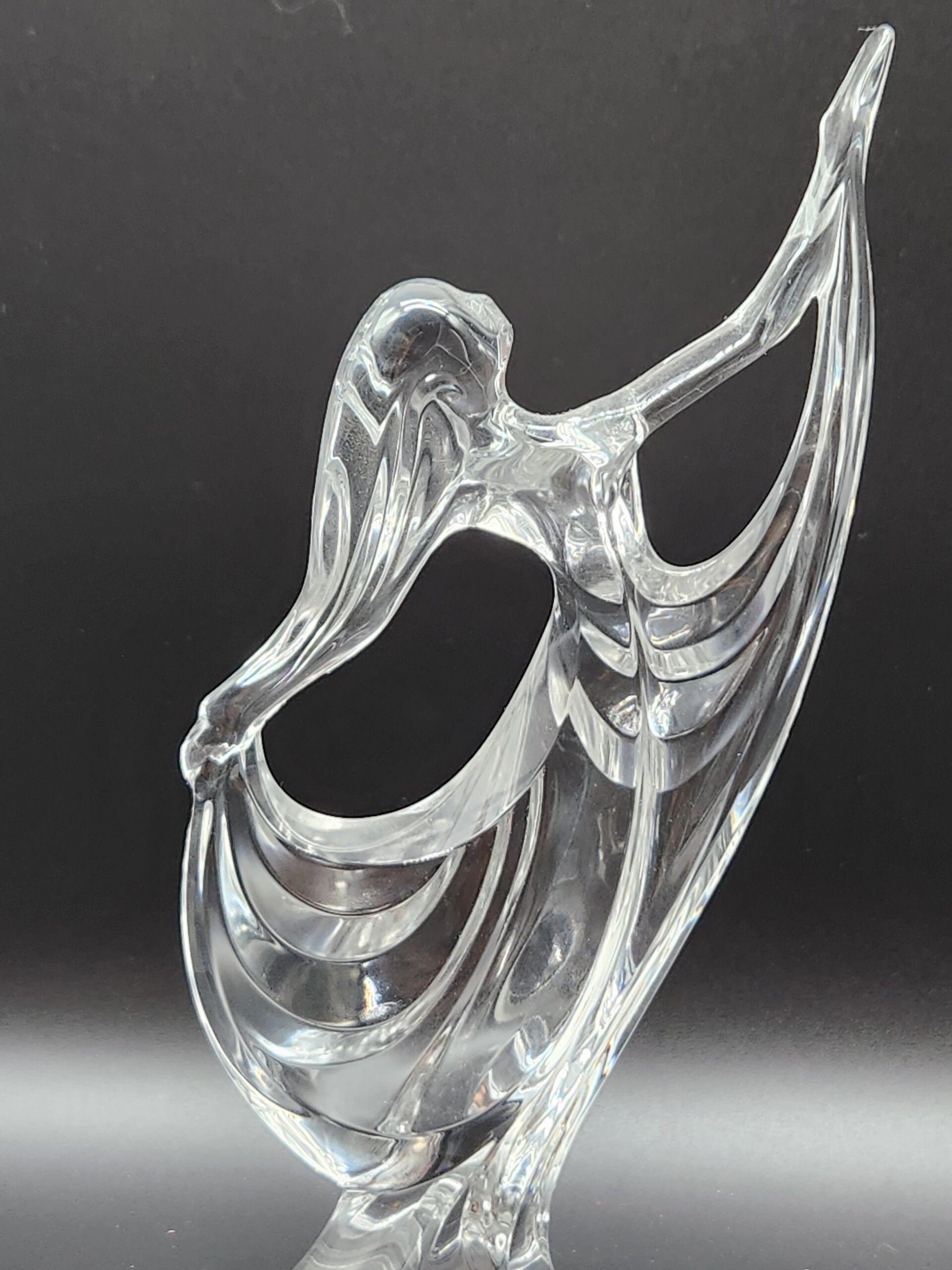 Vintage Italian RCR Royal Crystal Rock Art Deco Clear Lead Crystal Ballerina Dancer Sculpture - Image 5