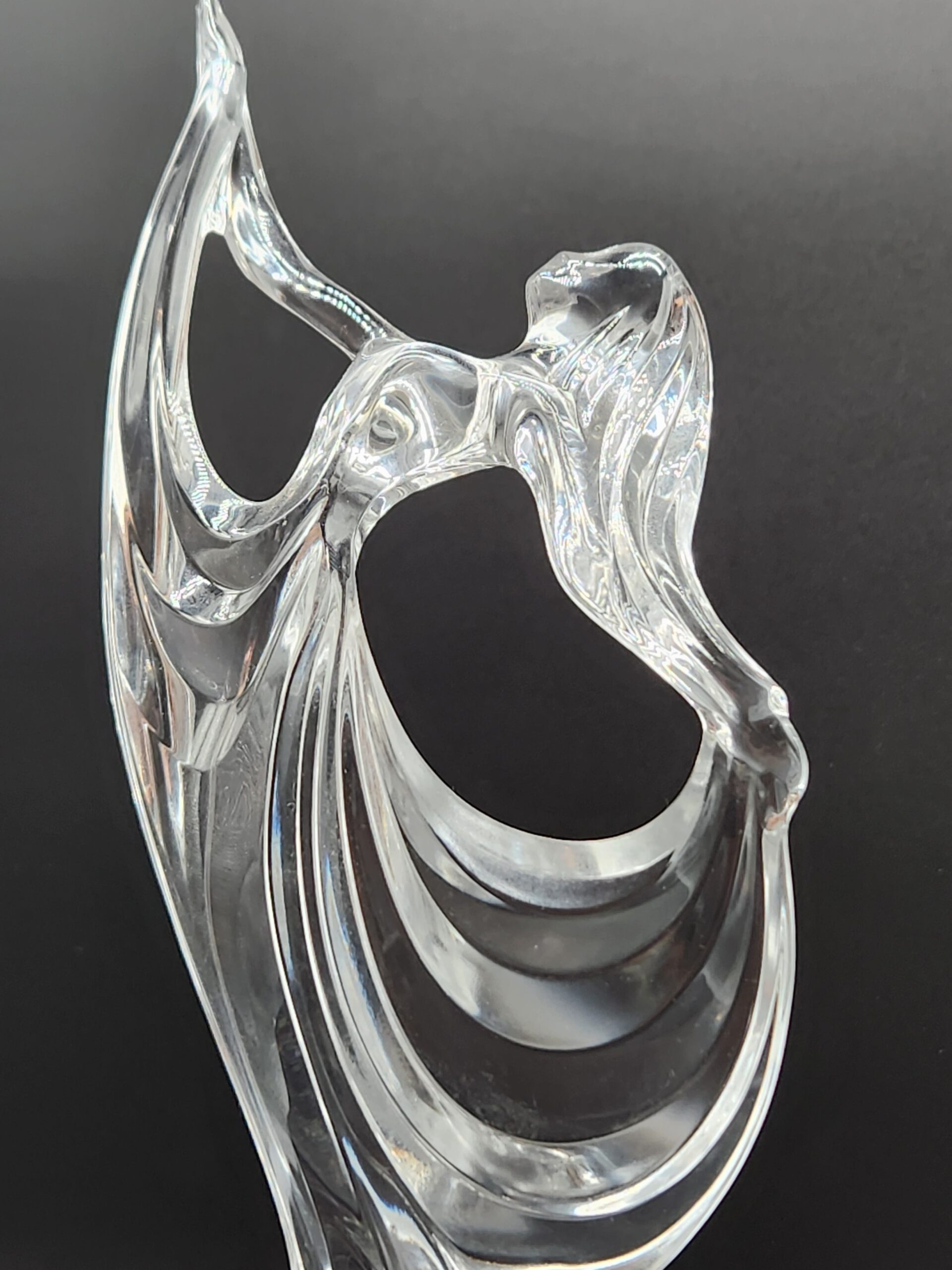 Vintage Italian RCR Royal Crystal Rock Art Deco Clear Lead Crystal Ballerina Dancer Sculpture - Image 8