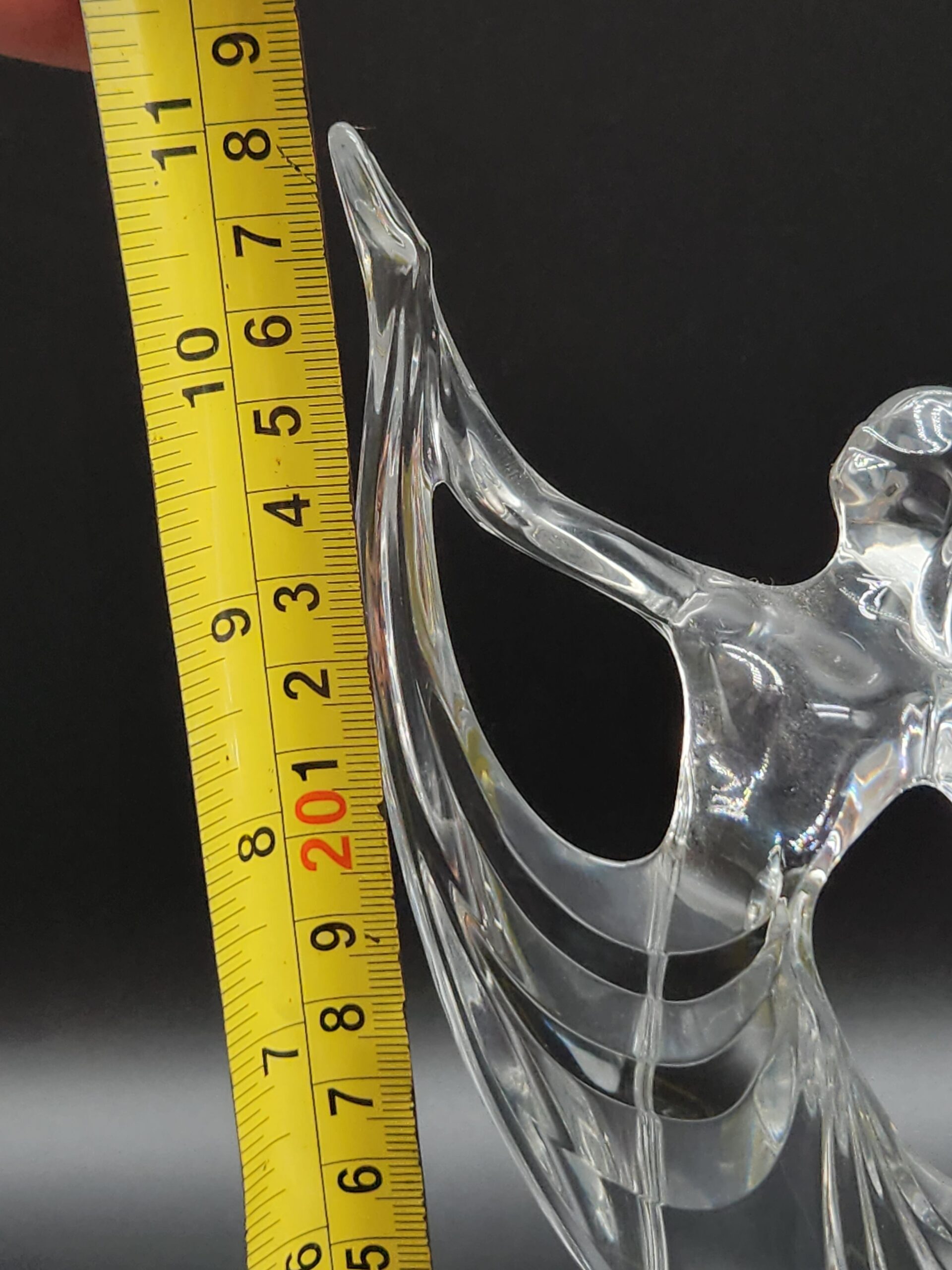 Vintage Italian RCR Royal Crystal Rock Art Deco Clear Lead Crystal Ballerina Dancer Sculpture - Image 9