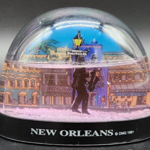 Vintage 1991 New Orleans Louisiana Bourbon Street Jazz Snow Globe