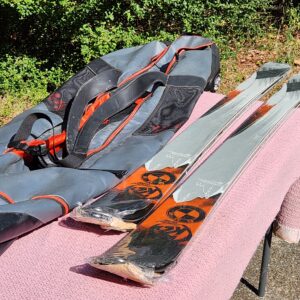 K2 LTD BMW Powder Ride All Terrain Rocker Skis - 174cm & 181cm in Rolling Weatherproof Bag – NEW